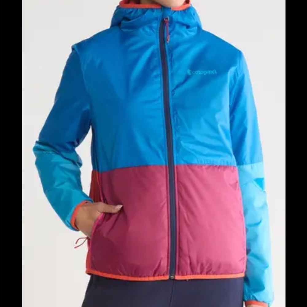 NWT Cotopaxi Teca Calido Hooded Colorblock Jacket in Rocket Science